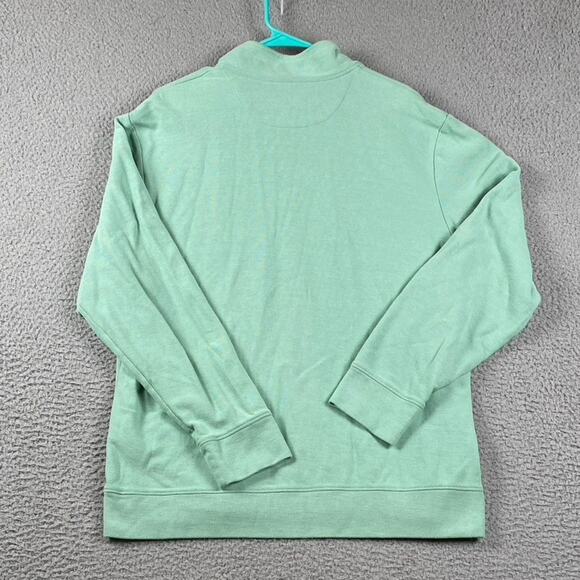Vineyard Vines 1/4 Zip Pullover Sweater Men's Medium Green Causal Preppy - Picture 7 of 7